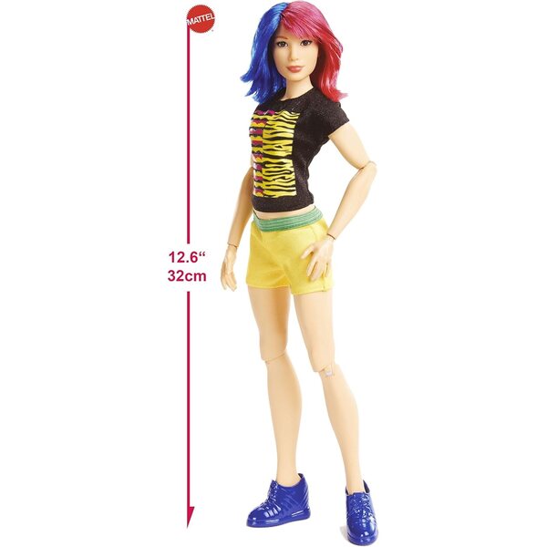 WWE Girls Superstar Asuka 30 cm κούκλα με ρούχα και αξεσουάρ