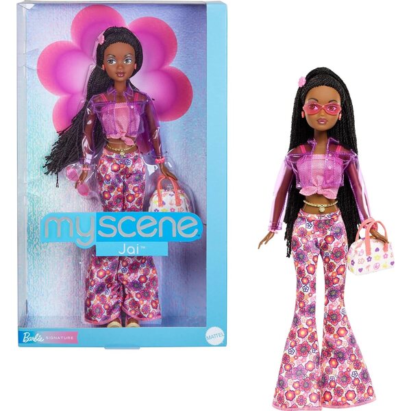 Barbie Signature My Scene Jai mit 2000er-Jahre-Outfit und Modeaccessoires