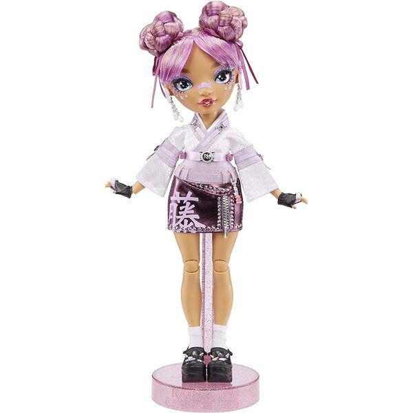 Rainbow High Lila Yamamoto - Модна кукла с 2 смесени тоалета и аксесоари за 6-12 години