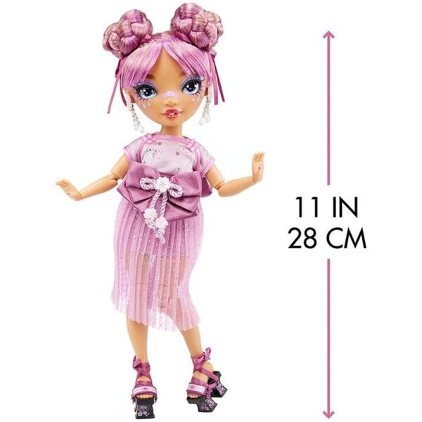 Rainbow High Lila Yamamoto – Modepuppe mit 2 Mix&Match-Outfits und Accessoires für 6–12 Jahre