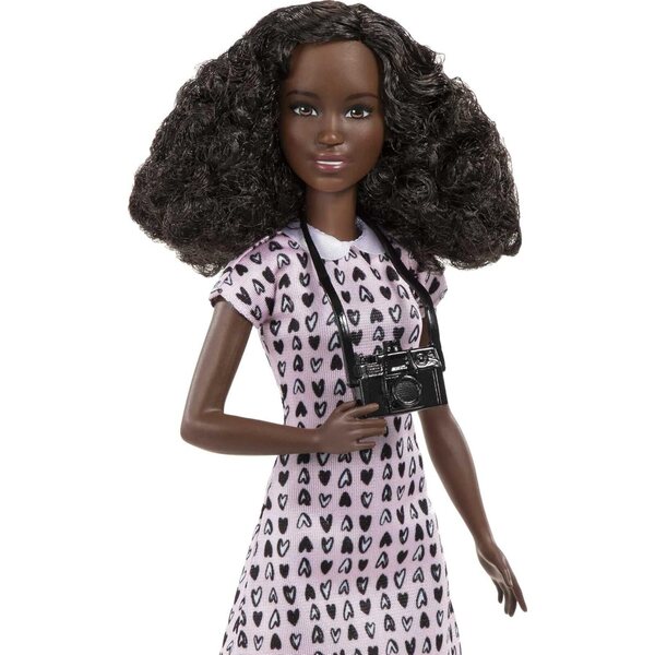 Barbie-Fotografin mit Herzkleid, Kamera und Welpe – Kreativspiel für Kinder ab 3 Jahren