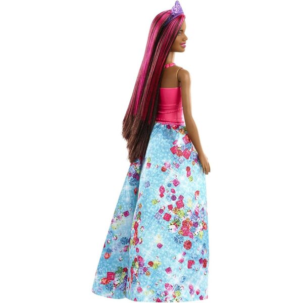 Barbie Dreamtopia Prinzessin mit Tiara und Juwel gemustertem Kleid für Kinder