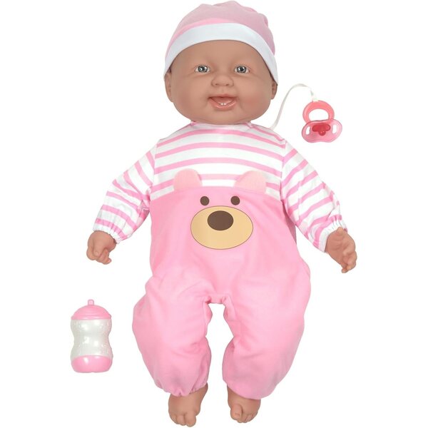 Baby Cuddle JC Toys 51 cm Puppe mit weichem Körper, Kleidung und Zubehör inklusive
