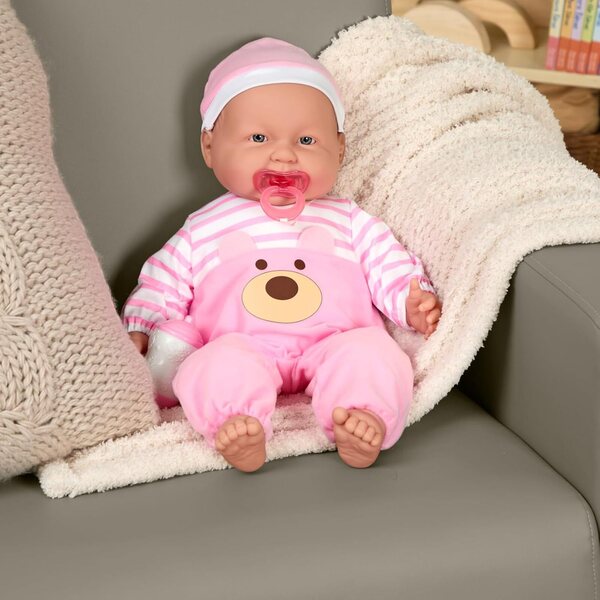 Baby Cuddle JC Toys 51 cm Puppe mit weichem Körper, Kleidung und Zubehör inklusive