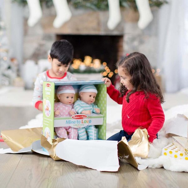 Melissa & Doug Luke en Lucy - Set van tweelingpoppen voor educatief en affectief spel