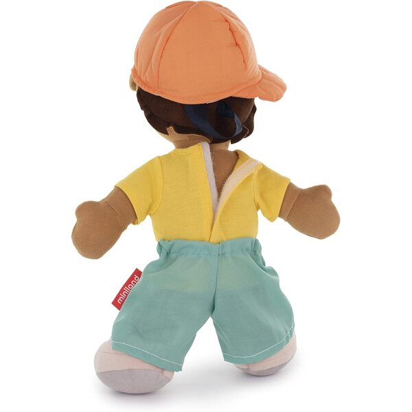 Miniland South American Boy Stoffpuppe mit verschiedenen Knöpfen 40 cm