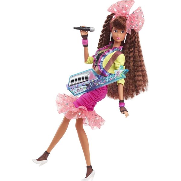 Barbie Rewind 80er Edition Pupa Party Neonjacke Rock Accessoires Sammler