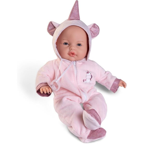 Antonio Juan Bimba Lagrimitas Pupa Einhorn mit Geräuschen, 37 cm, für Kinder ab 3 Jahren