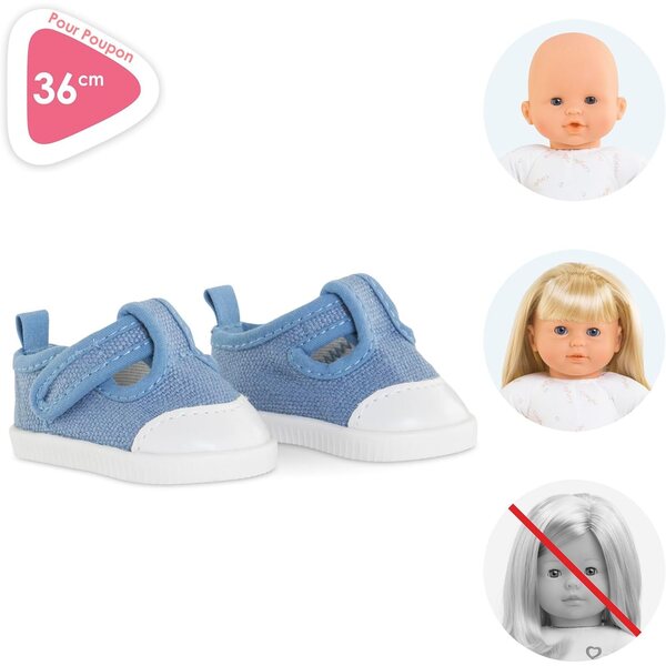 Corolle Mon Grand Poupon Sneakers Blu 36cm – Scarpe per Bambole, età 2+