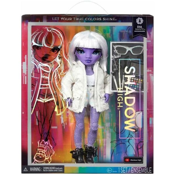 Rainbow High Dia Mante – Fliederfarbene Modepuppe mit kreativem Outfit und Zubehör für Kinder von 4–12 Jahren
