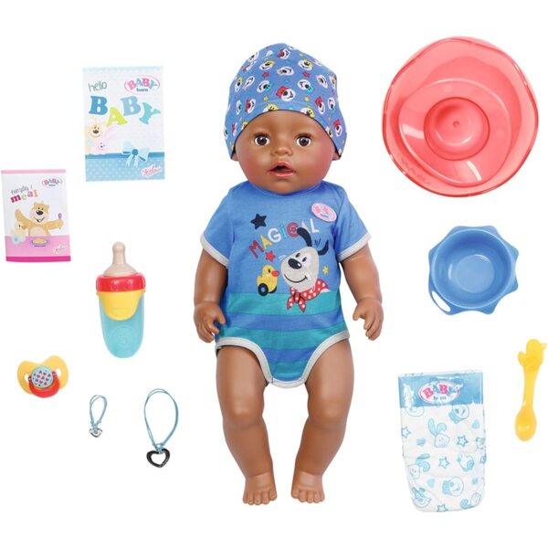 BABY Born Magic Boy 43 cm mit 10 Funktionen und magischem Schnuller verwandelt die Augen