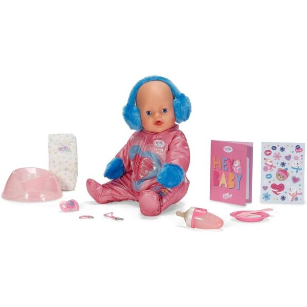 BABY born Emma Interaktive Puppe 43 cm mit 10 Funktionen und Winterkleidung