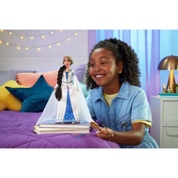 Mattel Disney Wish Pupa Königin Amaya von Rosas con Abito e Accessori Mobili