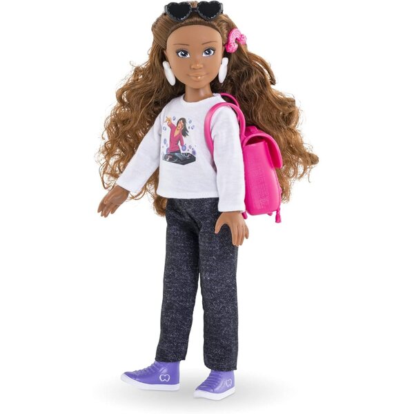 Corolle Girls Melody 28 cm mit 6 Überraschungen, Vanilleparfüm, Kleidung und Accessoires