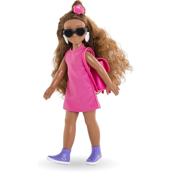 Corolle Girls Melody 28 cm mit 6 Überraschungen, Vanilleparfüm, Kleidung und Accessoires