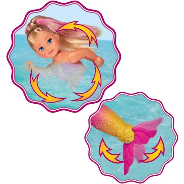 Steffi Love Mermaid Family und Evi Love Swimming Mermaid – Meerjungfrauenpuppen für Kinder ab 3 Jahren