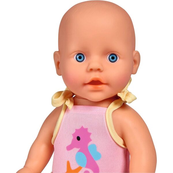 Simba New Born Baby Badepuppe 30 cm und Evi LOVE Schwimmende Meerjungfrau 12 cm für Kinder ab 3 Jahren