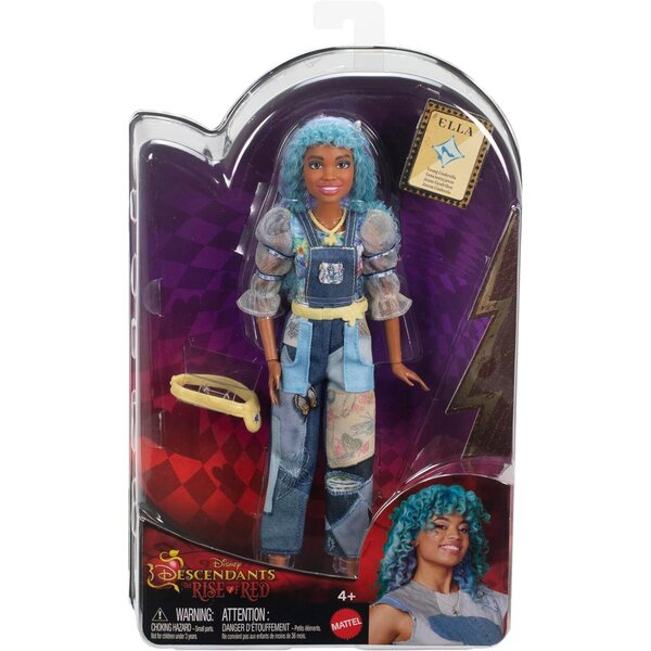 Mattel Disney Descendants 4: Ella Young Cinderella - Bambola Moda con Accessori Originali