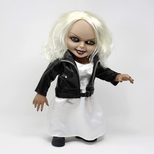Braut von Chucky Puppe 38 cm sprechende Tiffany von Mezco, mehrfarbiges Sammlerstück