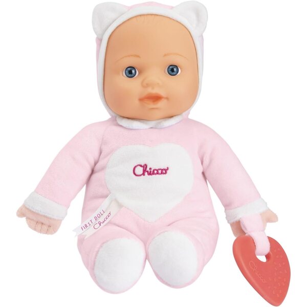 Chicco Meine erste Puppe mit Beißring, weich und waschbar, ideal ab 0 Monaten