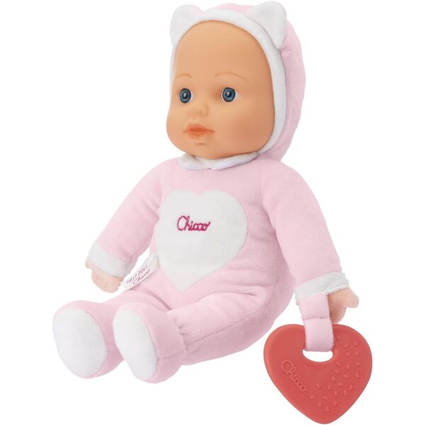 Chicco Meine erste Puppe mit Beißring, weich und waschbar, ideal ab 0 Monaten