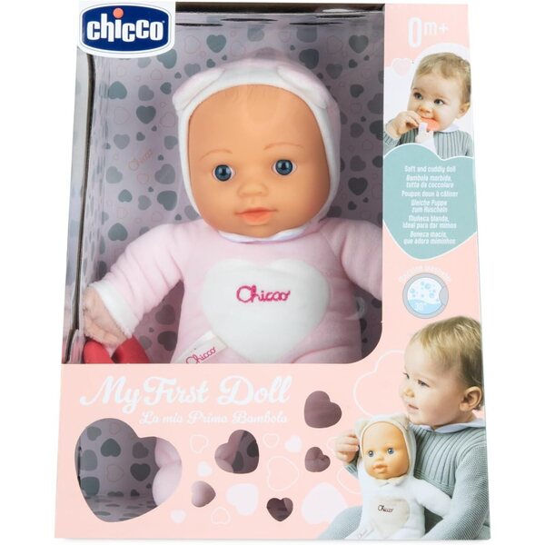 Chicco Meine erste Puppe mit Beißring, weich und waschbar, ideal ab 0 Monaten