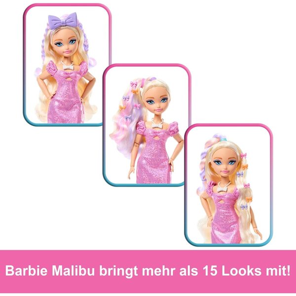 Barbie Dream Besties Malibu – Puppe mit Überraschungszubehör und über 15 Looks
