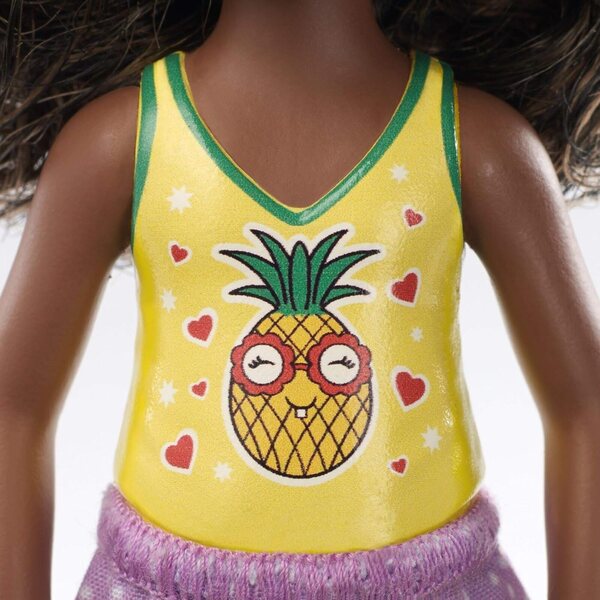 Barbie Chelsea Puppe mit Ananas-Top – Puppe für Kinder ab 3 Jahren
