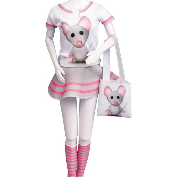 Dress Your Doll Tiny Mouse: einfaches Set zum Nähen von Kleidung für 29–30 cm große Puppen