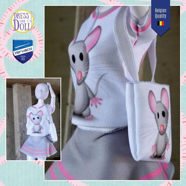 Dress Your Doll Tiny Mouse: einfaches Set zum Nähen von Kleidung für 29–30 cm große Puppen