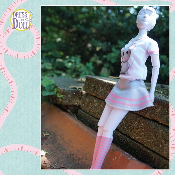 Dress Your Doll Tiny Mouse: einfaches Set zum Nähen von Kleidung für 29–30 cm große Puppen