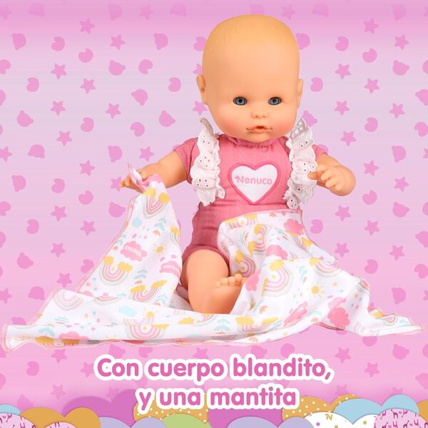 Nenuco Pupo Morbido con Occhi Che Si Chiudono e Suoni Realtistici, con Copertina