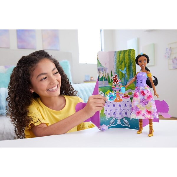 Disney Princess Jasmine Spin & Reveal – Puppe mit Zubehör und magischem Spiel