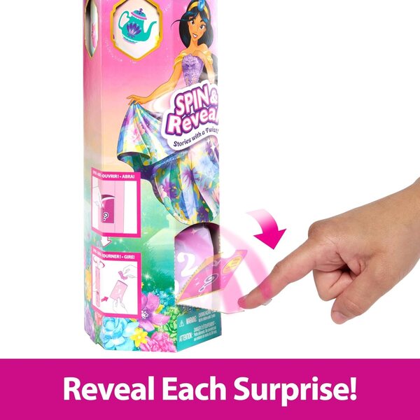 Disney Princess Jasmine Spin & Reveal – Puppe mit Zubehör und magischem Spiel