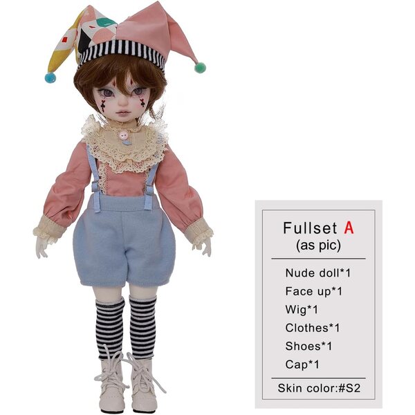 Oueneifs Magicianbjd 1/6 Harzpuppe mit Zubehör – Perfekt für Sammler ab 15 Jahren