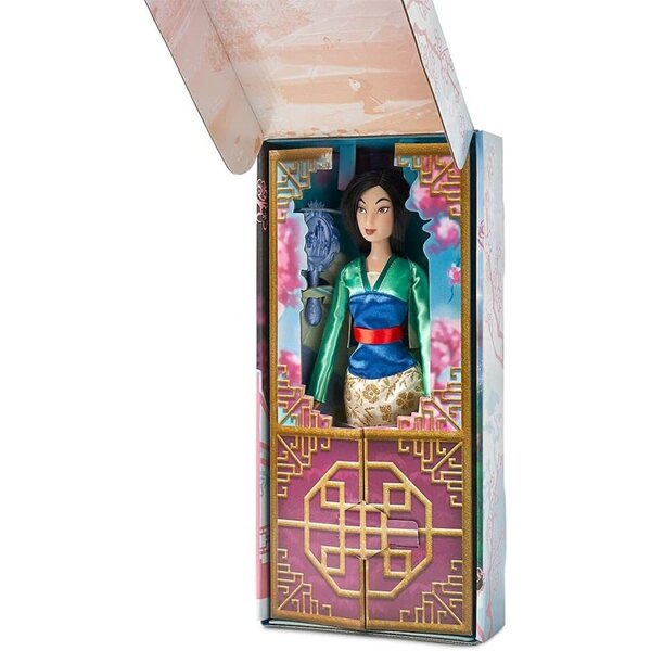 Klassisches Disney Mulan Plüschtier 29 cm mit Deluxe-Satin-Kostüm und komplettem Uhrwerk