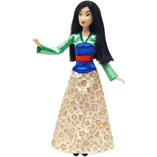 Klassisches Disney Mulan Plüschtier 29 cm mit Deluxe-Satin-Kostüm und komplettem Uhrwerk