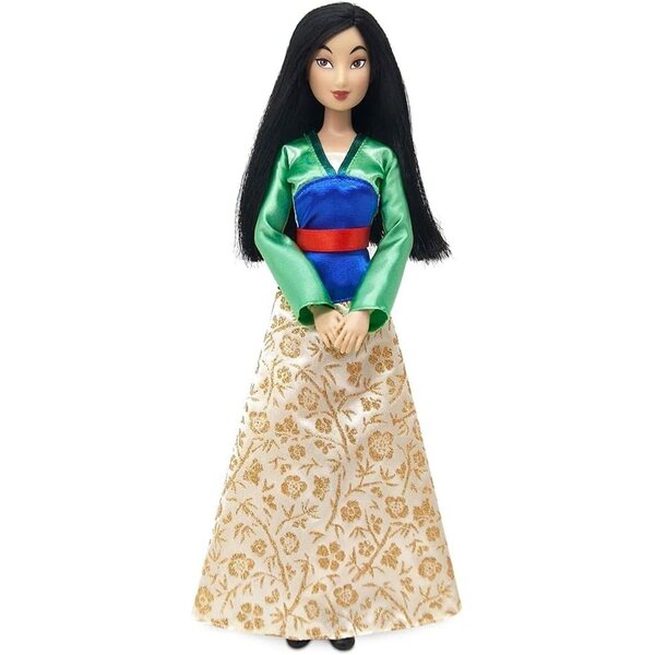 Klassisches Disney Mulan Plüschtier 29 cm mit Deluxe-Satin-Kostüm und komplettem Uhrwerk