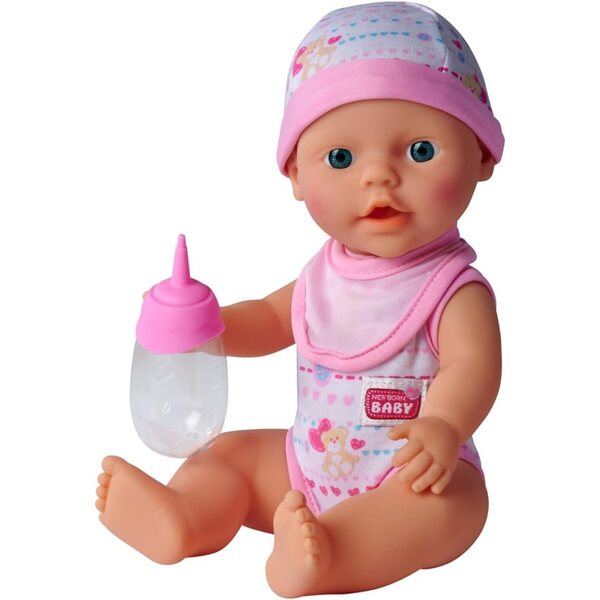 Simba New Born Babyset 30 cm – Welpen mit Trink- und Pinkelfunktion, inklusive Zubehör