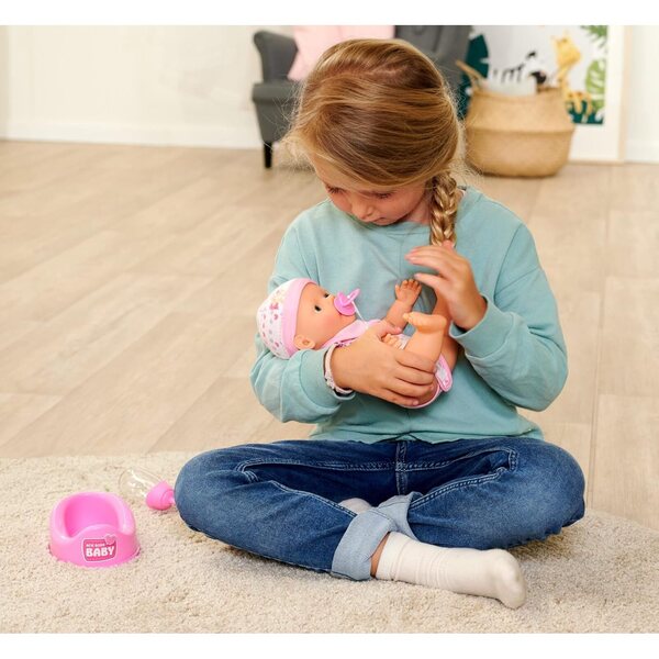 Simba New Born Babyset 30 cm – Welpen mit Trink- und Pinkelfunktion, inklusive Zubehör