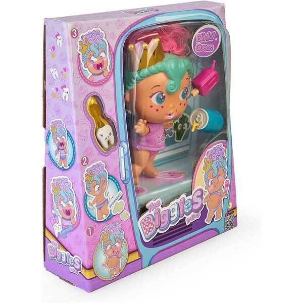 Biggie Blinky Queen aus The Bellies From Bellyville – Interaktive Puppe für Kinder ab 3 Jahren