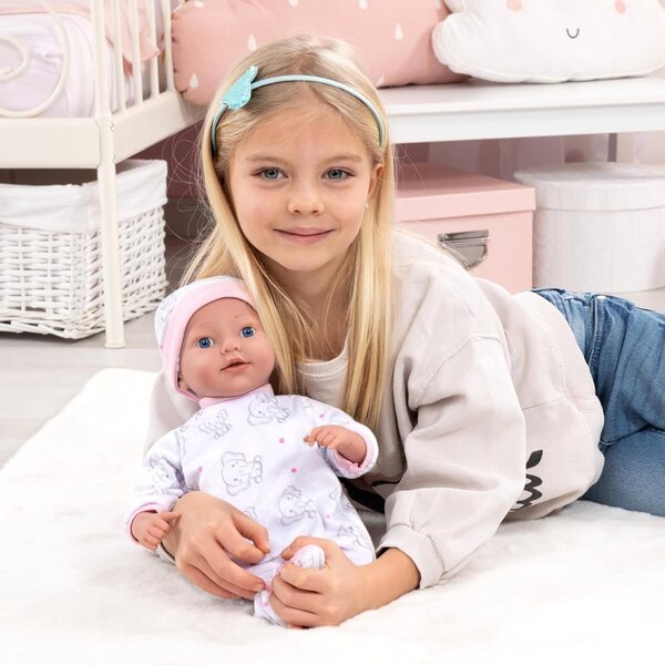 Bayer Design Reborn Babypuppe 38 cm, realistisch mit Zubehör für lehrreiches Spielen