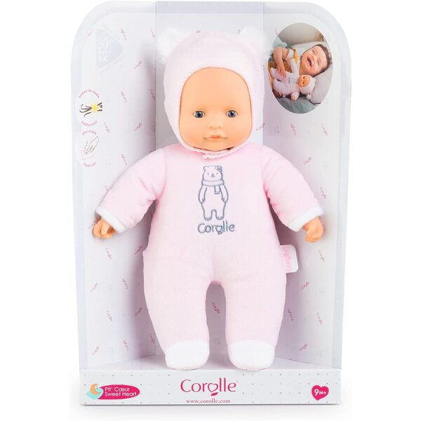 Corolle Mon Doudou Sweetheart 30 cm: Zartrosa Spielzeug mit Vanilleduft für Kinder