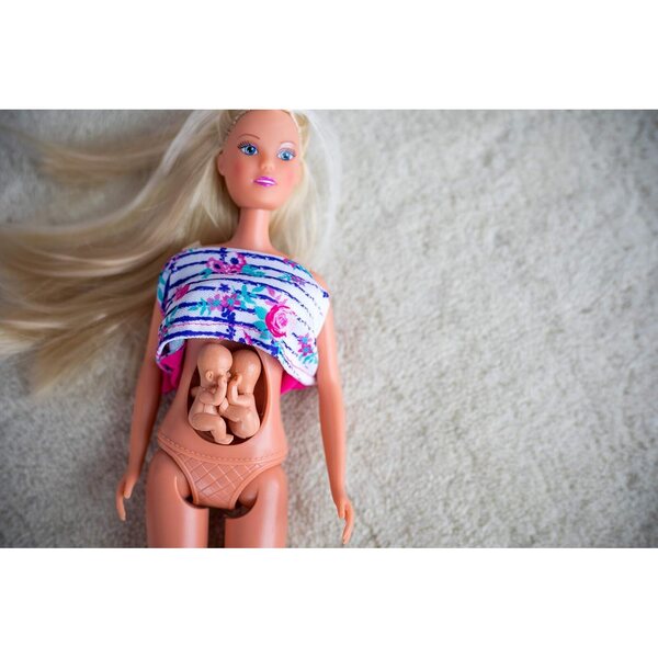 Steffi Love Welcome Twins e Mermaid Family: bambole incinte con accessori, 29 cm