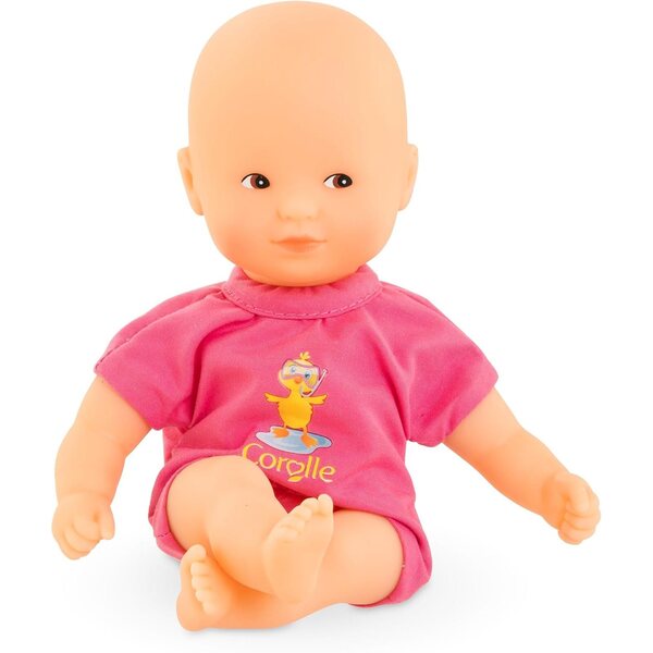 Corolle Mini Bada Pink 20 cm – Erste Puppe für Kinder ab 18 Monaten aus duftendem Vinyl