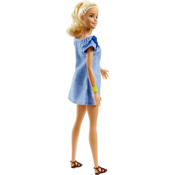 Barbie Fashionistas Pupa con Outfit Blu e Rosa e Set Moda Completo