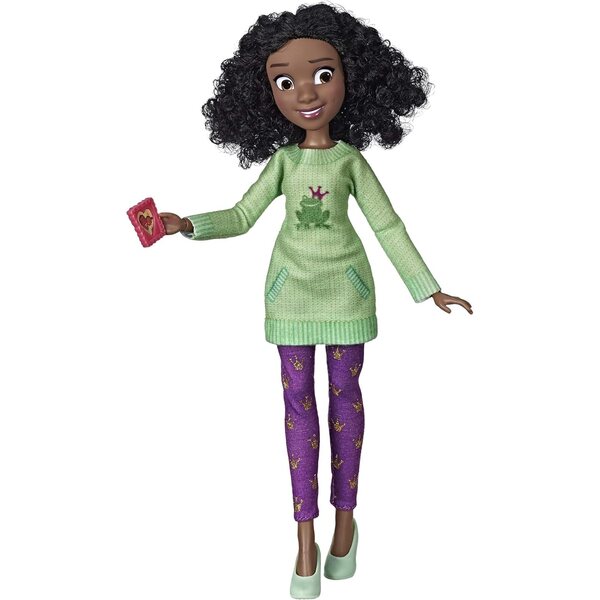 Disney Princess Tiana Comfy Squad Poupée mit lässigem Outfit für Mädchen ab 5 Jahren
