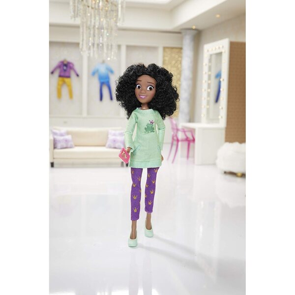 Disney Princess Tiana Comfy Squad Poupée mit lässigem Outfit für Mädchen ab 5 Jahren