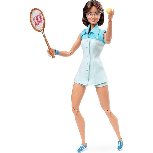 Barbie Billie Jean King Sammlerstück 30 cm mit Tenniskleid und Originalzubehör
