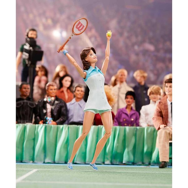 Barbie Billie Jean King Sammlerstück 30 cm mit Tenniskleid und Originalzubehör
